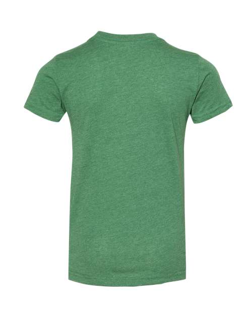 Youth CVC Jersey Tee - Heather Grass Green Back