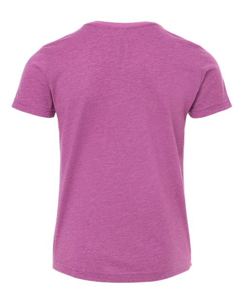 Youth CVC Jersey Tee - Heather Magenta Back