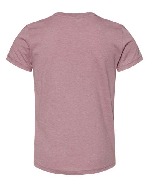 Youth CVC Jersey Tee - Heather Orchid Back