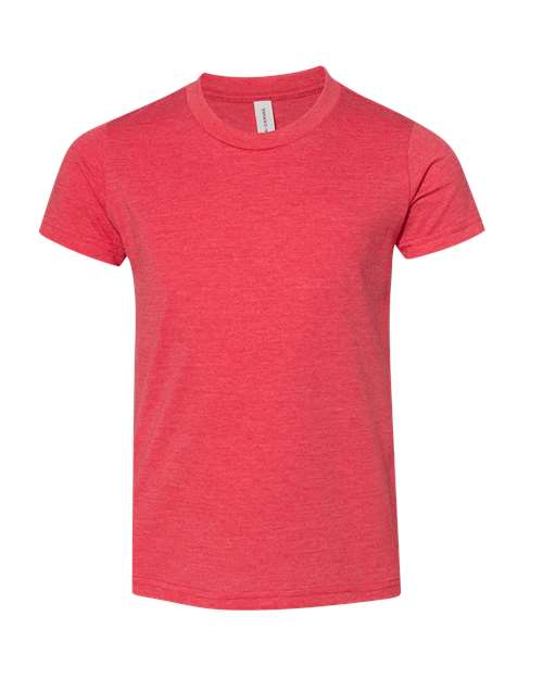 Youth CVC Jersey Tee - Heather Red Front