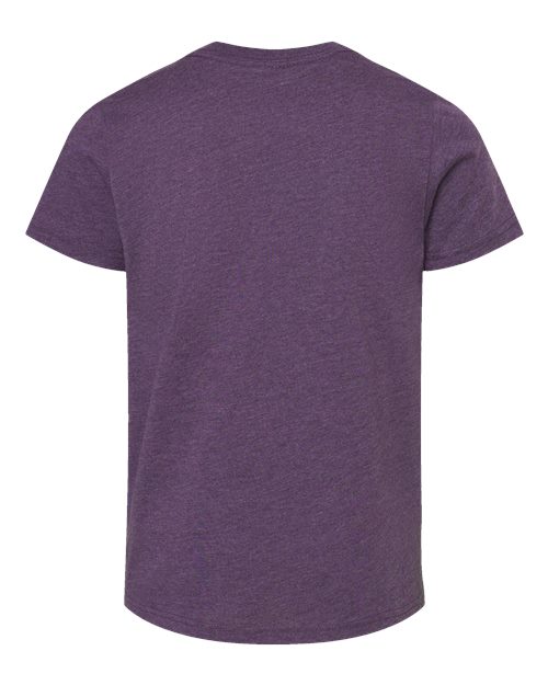 Youth CVC Jersey Tee - Heather Team Purple Back