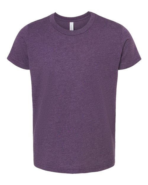 Youth CVC Jersey Tee - Heather Team Purple Front