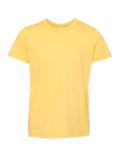 Youth CVC Jersey Tee - Heather Yellow Gold Front