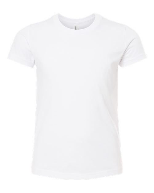 Youth CVC Jersey Tee - Solid White Blend Front