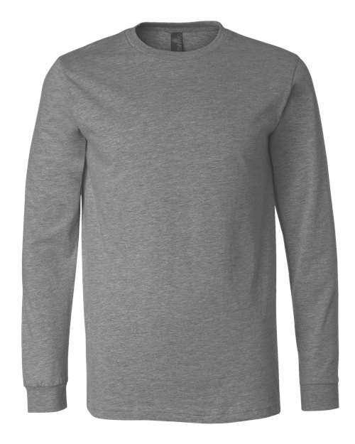 BELLA + CANVAS Heather CVC Long Sleeve Tee - Deep Heather Front