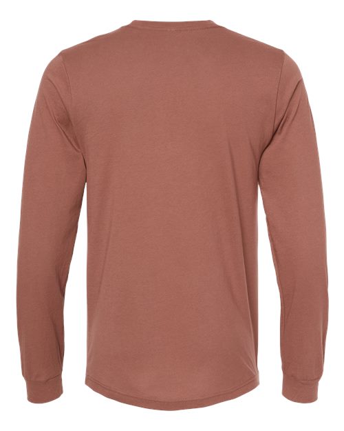 Unisex Jersey Long Sleeve Tee - Chestnut Back