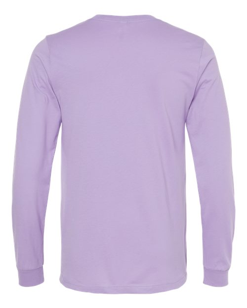 Unisex Jersey Long Sleeve Tee - Dark Lavender Back