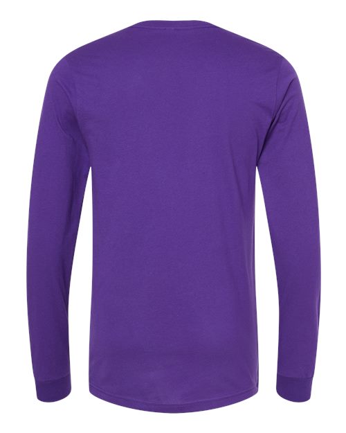 Unisex Jersey Long Sleeve Tee - Team Purple Back