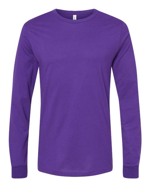 Unisex Jersey Long Sleeve Tee - Team Purple Front