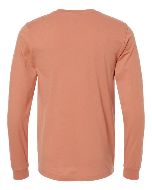 Unisex Jersey Long Sleeve Tee - Terracotta Back