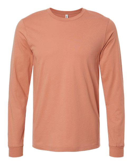 Unisex Jersey Long Sleeve Tee - Terracotta Front