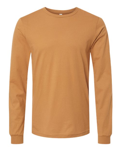 Unisex Jersey Long Sleeve Tee - Toast Front