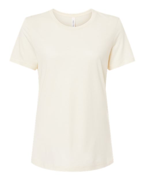 Women’s Relaxed Fit Triblend Tee - Solid Natural Triblend Front