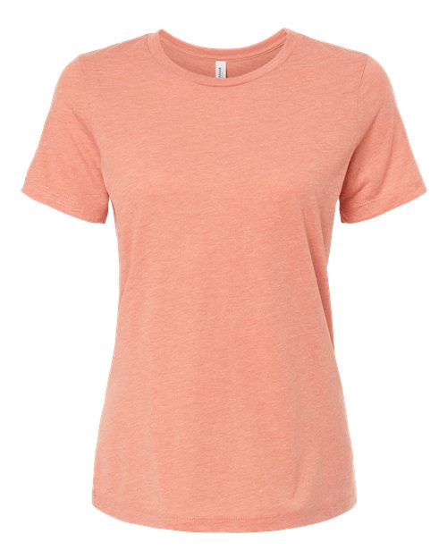Women’s Relaxed Fit Triblend Tee - Sunset Triblend Front