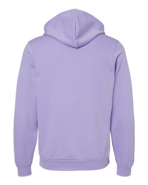 Unisex Sponge Fleece Hoodie Sweatshirt - Dark Lavender Back