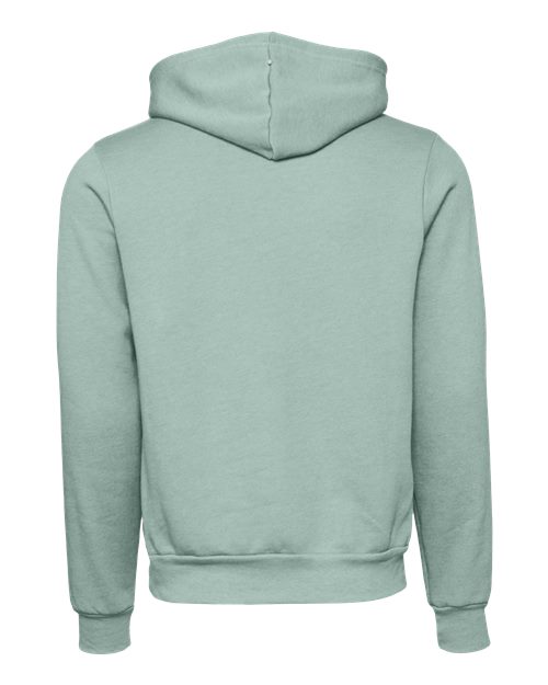 Unisex Sponge Fleece Hoodie Sweatshirt - Dusty Blue Back