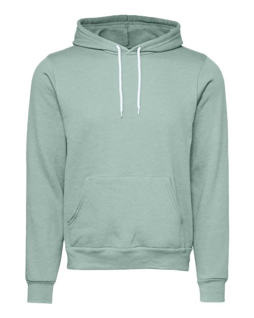 Unisex Sponge Fleece Hoodie Sweatshirt - Dusty Blue Front