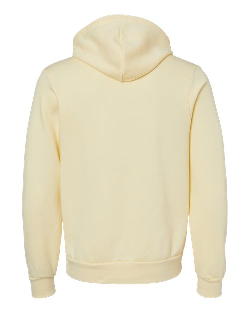 Unisex Sponge Fleece Hoodie Sweatshirt - French Vanilla Back