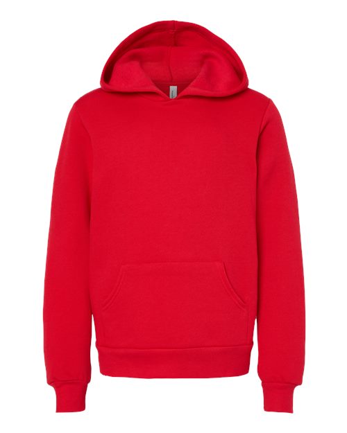 Youth Sponge Fleece Hoodie Sweatshirt - Red Front