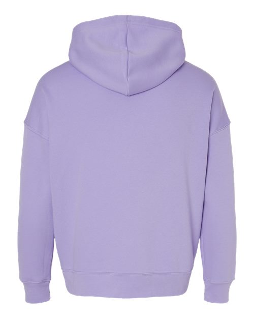 Unisex Sponge Fleece Drop Shoulder Hoodie Sweatshirt - Dark Lavender Back