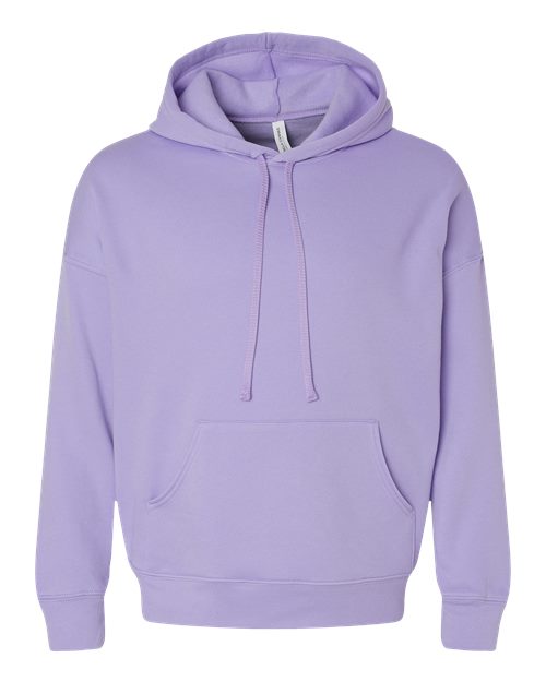 Unisex Sponge Fleece Drop Shoulder Hoodie Sweatshirt - Dark Lavender Front