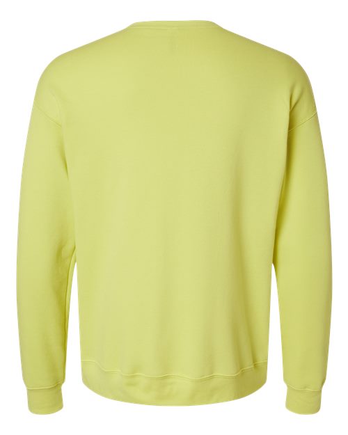 Unisex Sponge Fleece Drop Shoulder Crewneck Sweatshirt - Strobe Back
