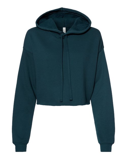 Women's Crop Fleece Hoodie Sweatshirt - Atlantic Front