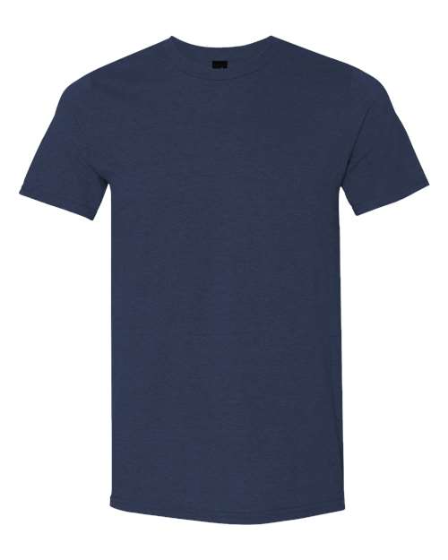 Gildan Unisex Softstyle® Lightweight T-Shirt - Heather Navy Front