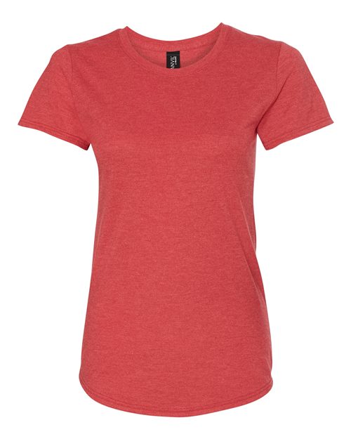 Women's Softstyle® Triblend T-Shirt - Heather Red Front