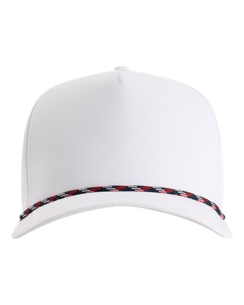 The Wrightson Cap - White/ Navy-Red Front