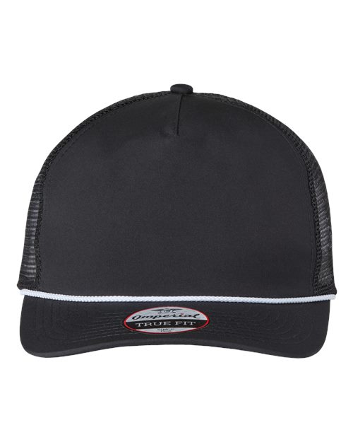 The Rabble Rouser Cap - Black/ Black/ White Front