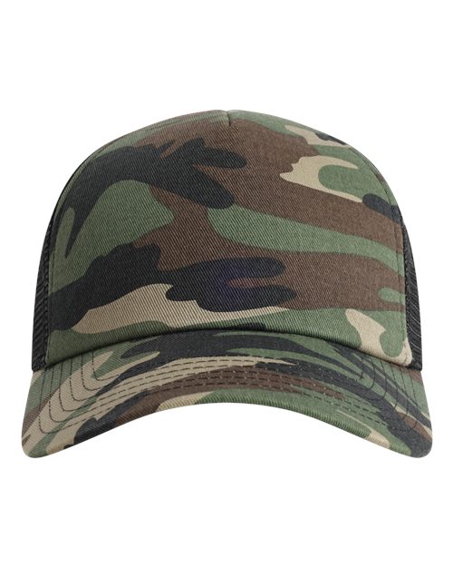 North Country Trucker Cap - Camo/ Black Front