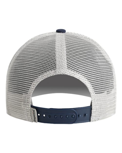 North Country Trucker Cap - White/ Navy/ Grey Back