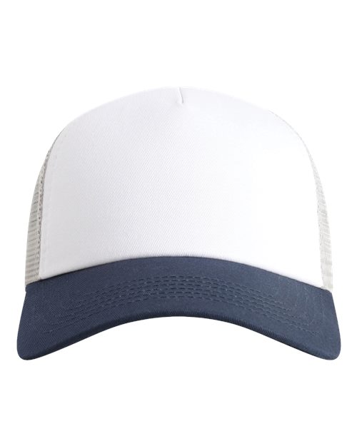 North Country Trucker Cap - White/ Navy/ Grey Front