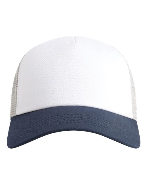 Imperial North Country Trucker Cap - White/ Navy/ Grey Front