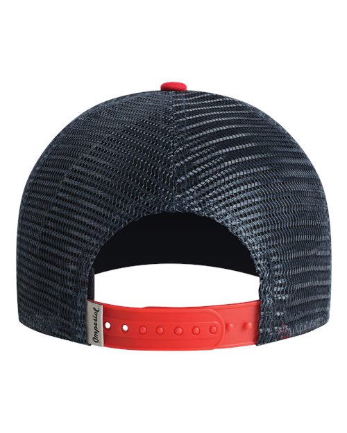 North Country Trucker Cap - White/ Red/ Dark Navy Back