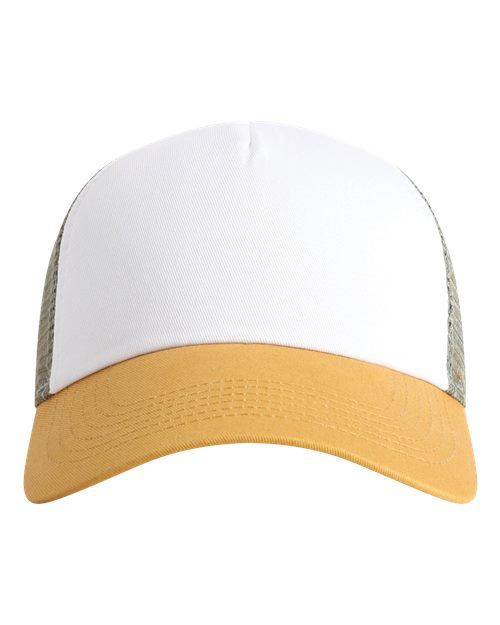 North Country Trucker Cap - White/ Wheat/ Elmwood Front
