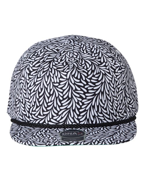 The Aloha Rope Cap - Throwback Black Front
