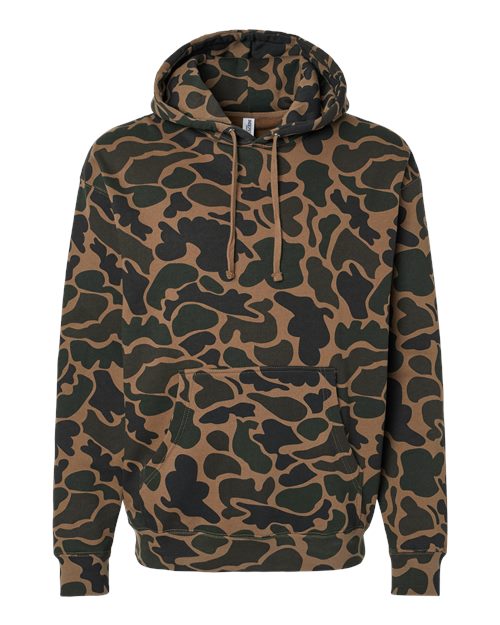 Unisex Heavyweight Hooded Sweatshirt - Duck Camo Front