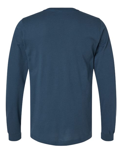 Unisex Jersey Long Sleeve Tee - Vintage Navy Back