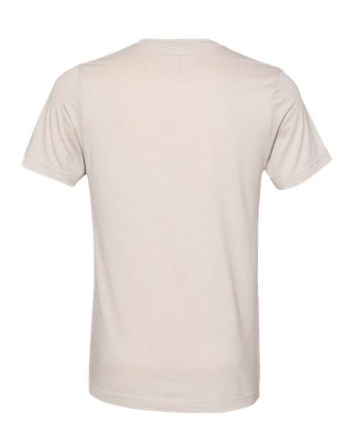 Unisex Heather CVC V-Neck Tee - Heather Dust Back
