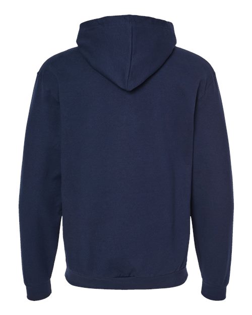 Unisex Full-Zip Hooded Sweatshirt - Navy Back