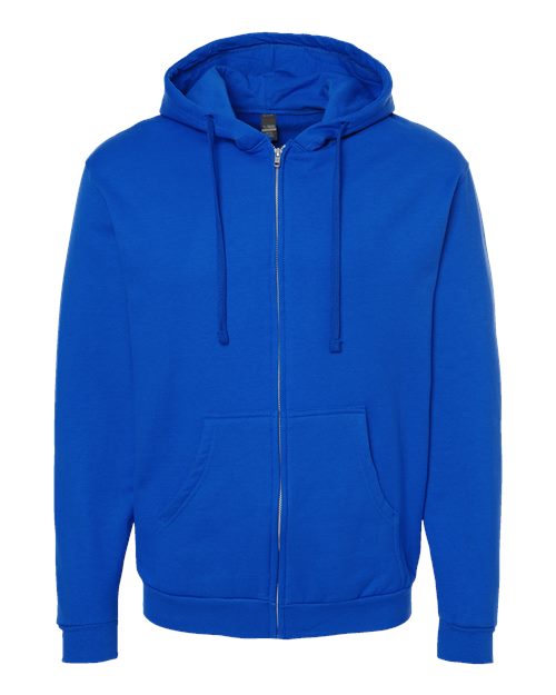 Unisex Full-Zip Hooded Sweatshirt - Royal Front