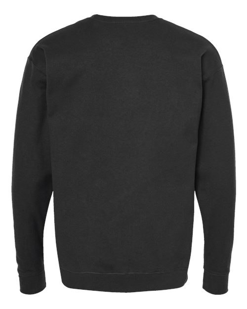 Unisex Fleece Crewneck Sweatshirt - Black Back