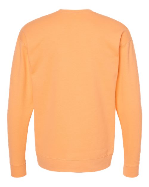 Unisex Fleece Crewneck Sweatshirt - Cantaloupe Back