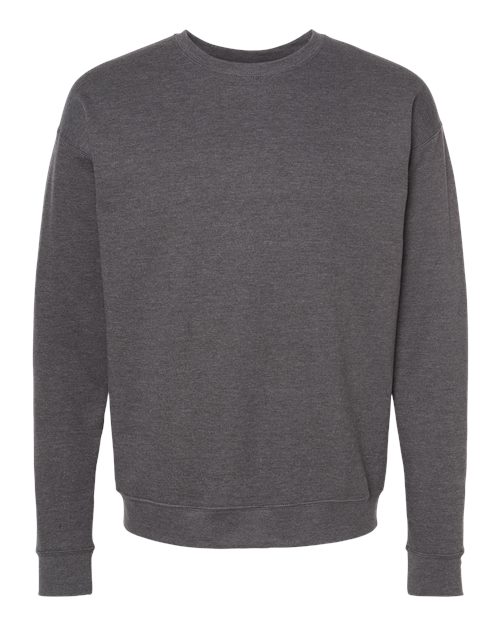 Unisex Fleece Crewneck Sweatshirt - Heather Charcoal Front