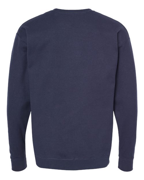 Unisex Fleece Crewneck Sweatshirt - Navy Back