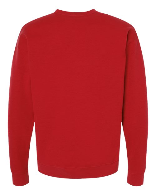 Unisex Fleece Crewneck Sweatshirt - Red Back