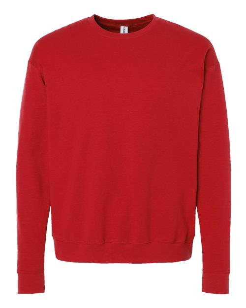 Unisex Fleece Crewneck Sweatshirt - Red Front