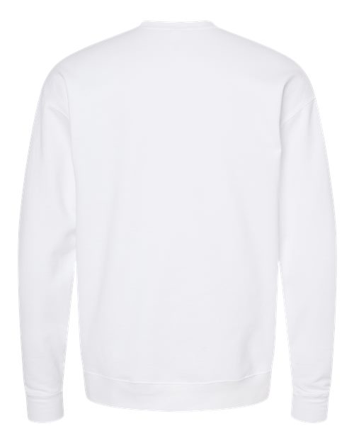 Unisex Fleece Crewneck Sweatshirt - White Back